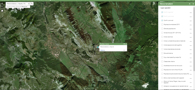 Screenshot della mappa